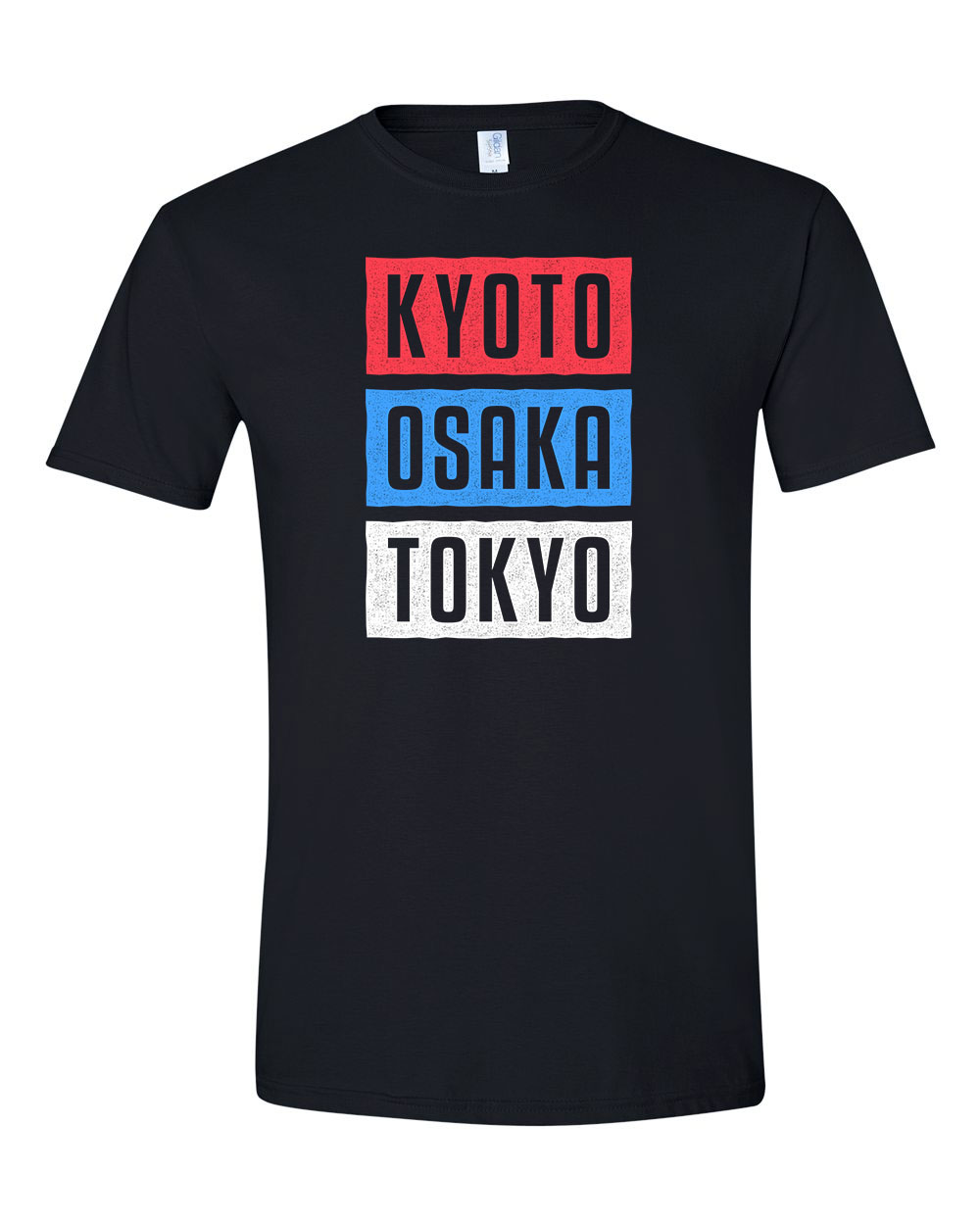 japán kyoto osaka tokyo Fekete Férfi Póló