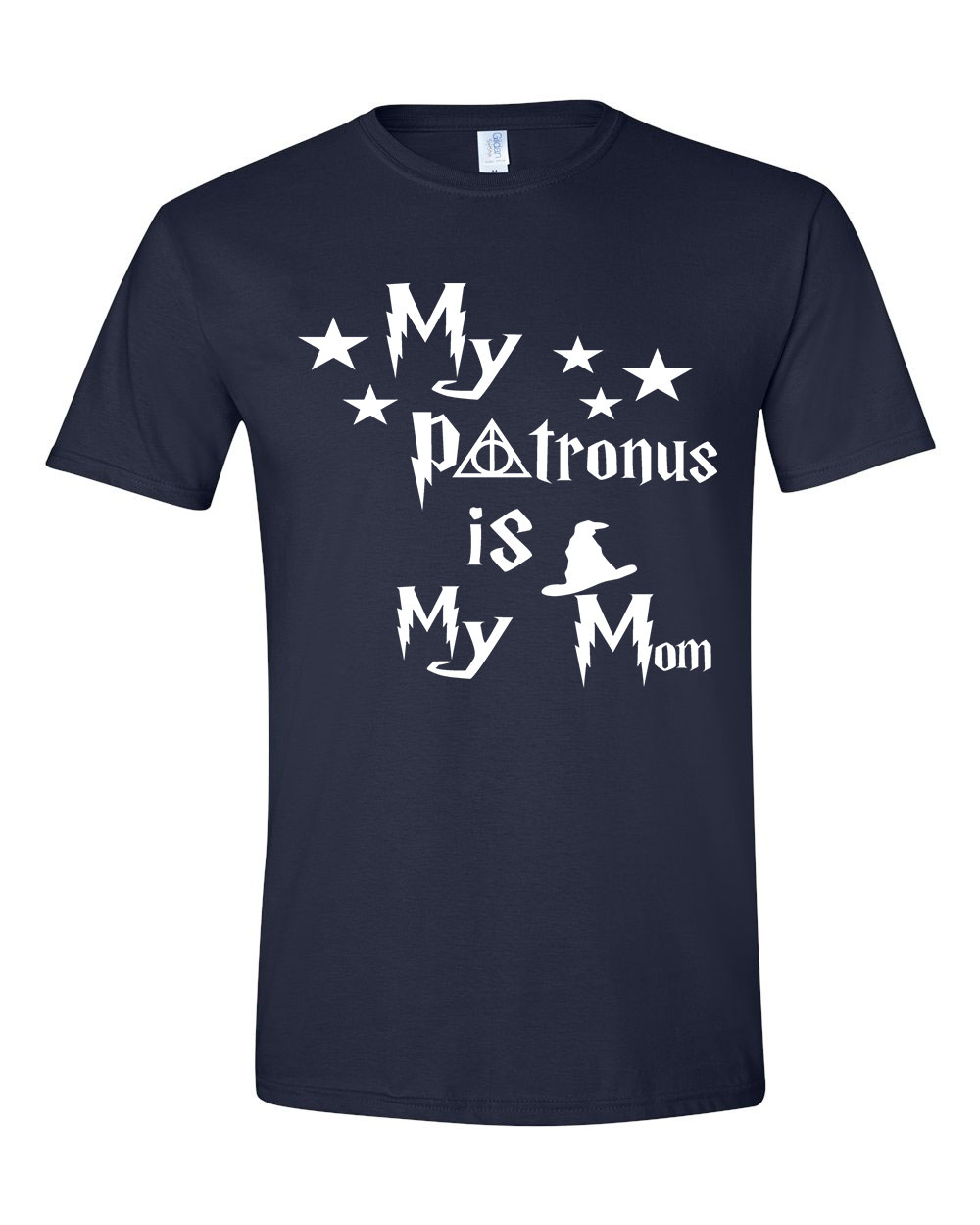 harry potter mom patrónus Sötétkék Férfi Póló