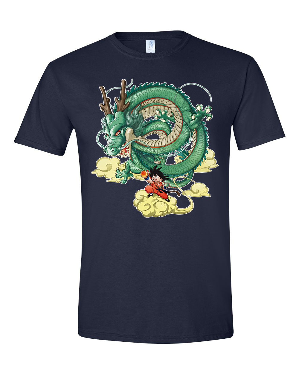 dragon ball son goku shenron shenlong Sötétkék Férfi Póló
