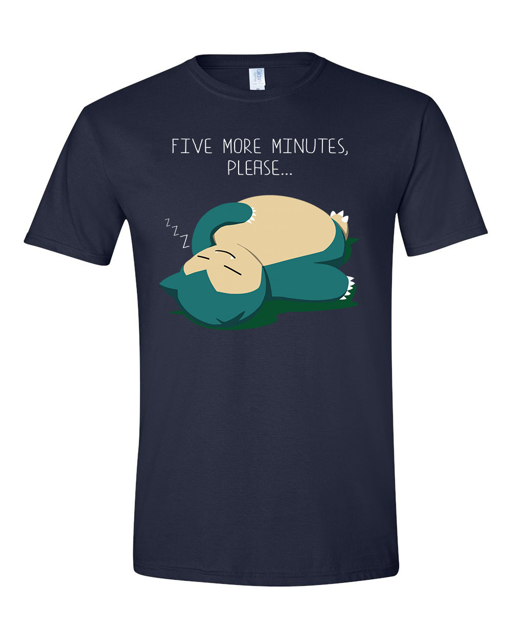 snorlax pokemon lusta alvós még öt perc Sötétkék Férfi Póló