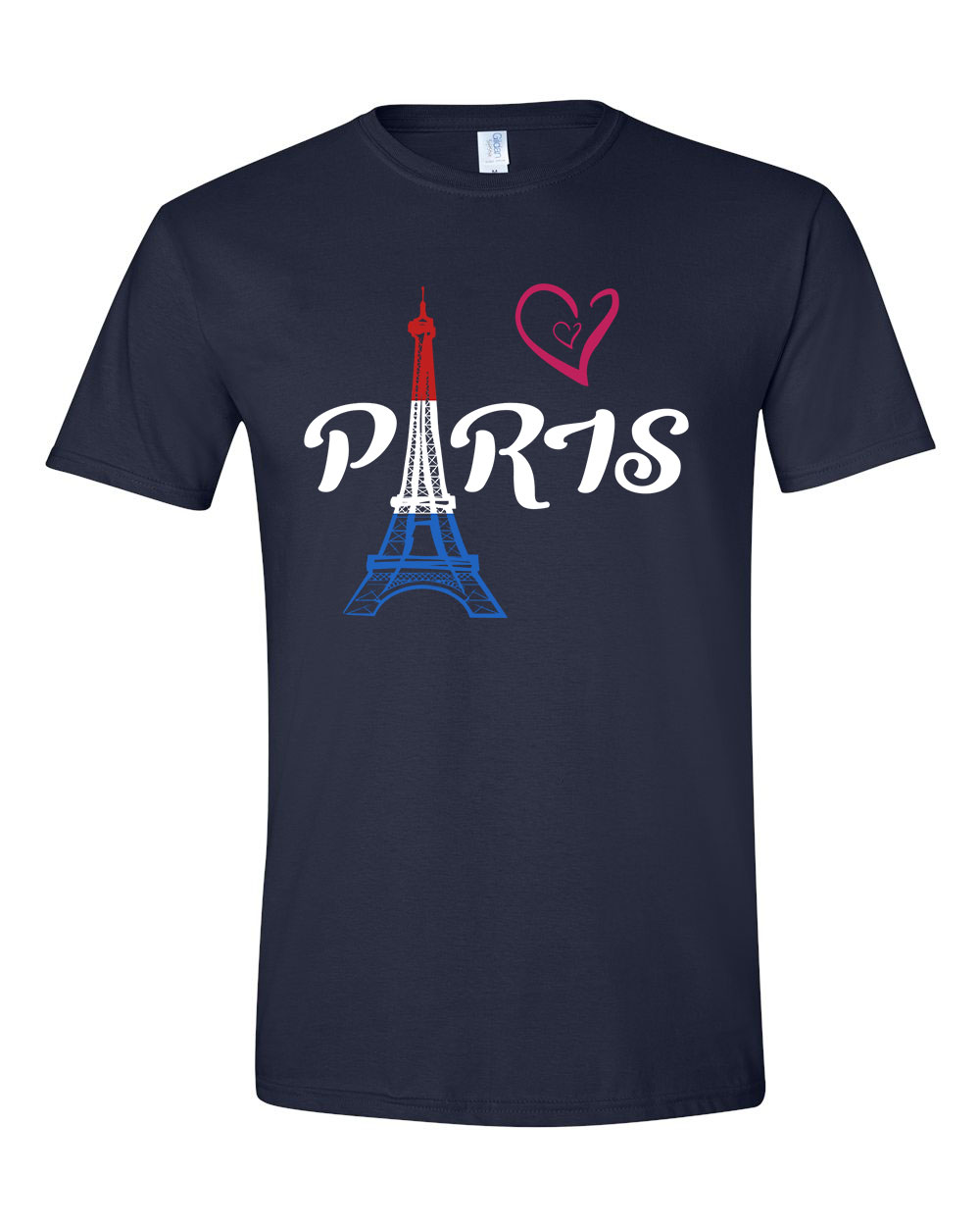 párizs paris eiffel torony francia Sötétkék Férfi Póló