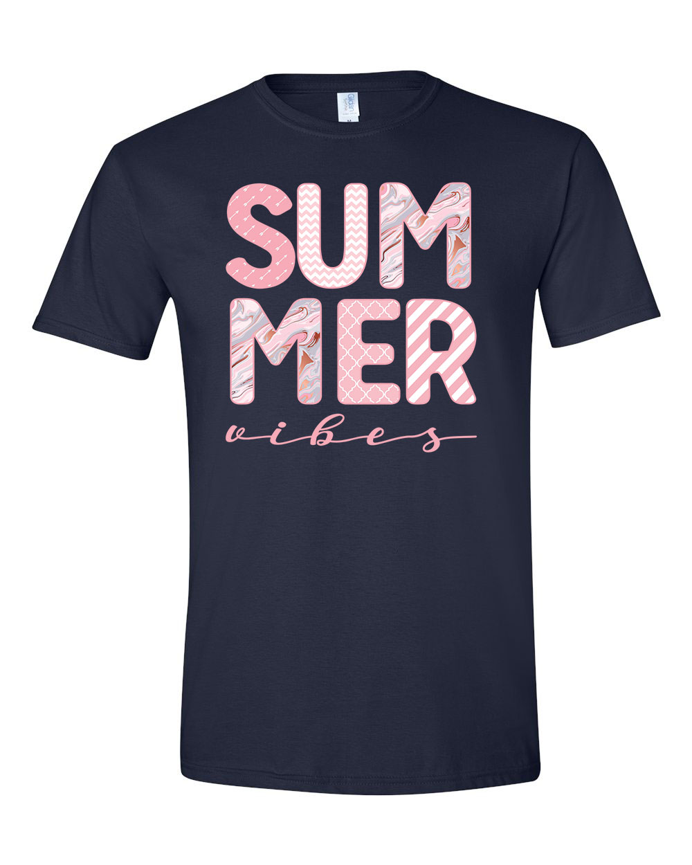 summer vibes nyár nyaralás Sötétkék Férfi Póló