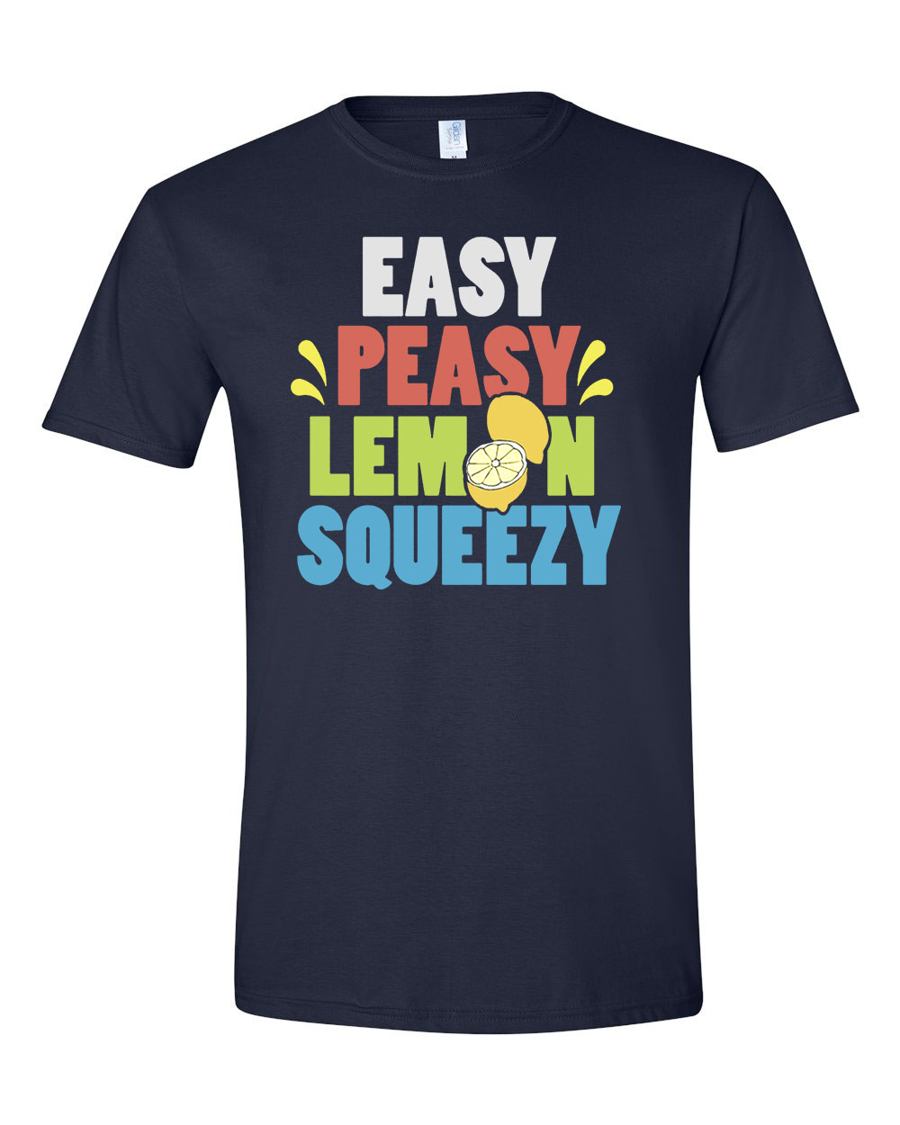 easy peasy lemon squeezy Sötétkék Férfi Póló