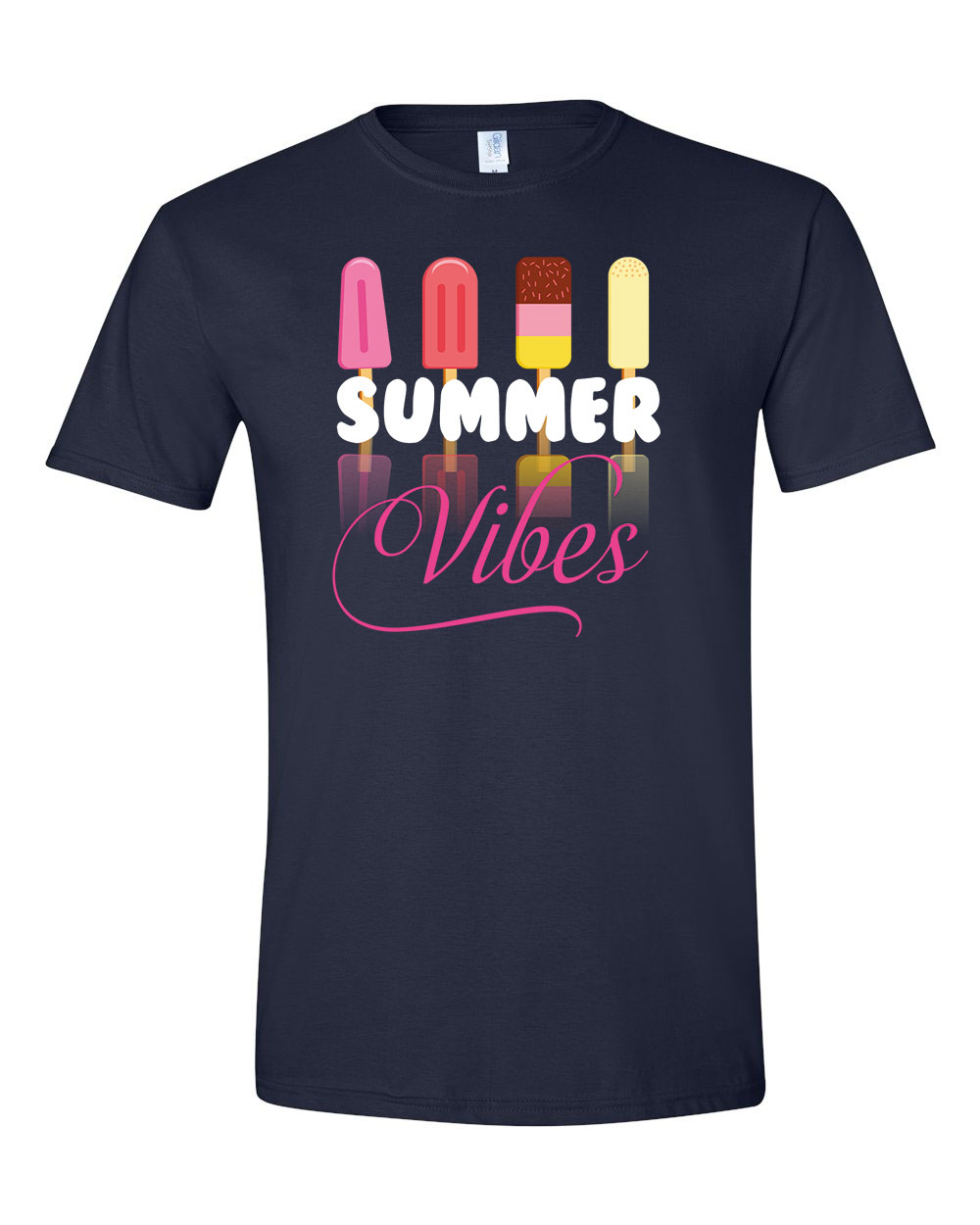 summer vibes nyár nyaralás Sötétkék Férfi Póló