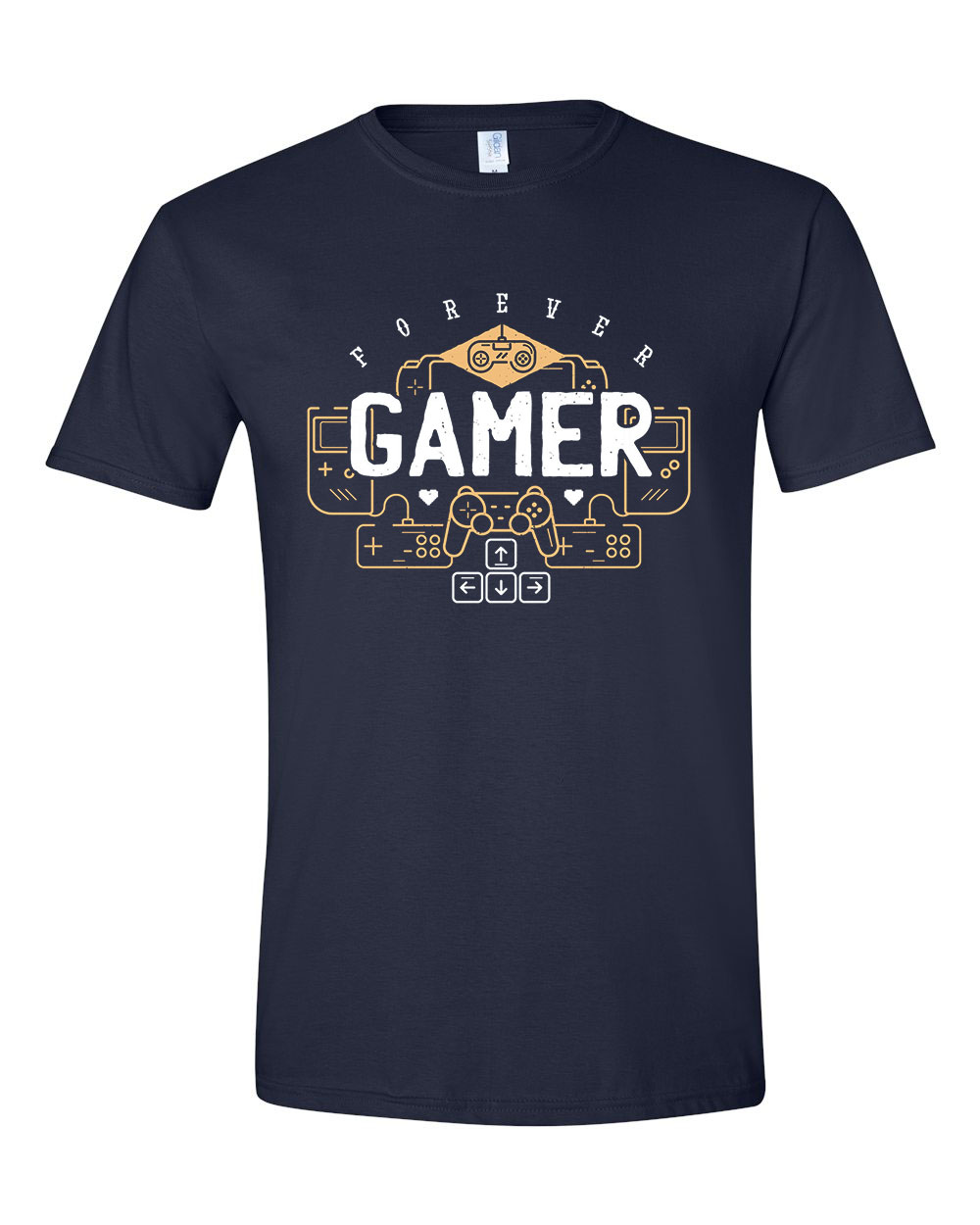 Gamer Forever Sötétkék Férfi Póló