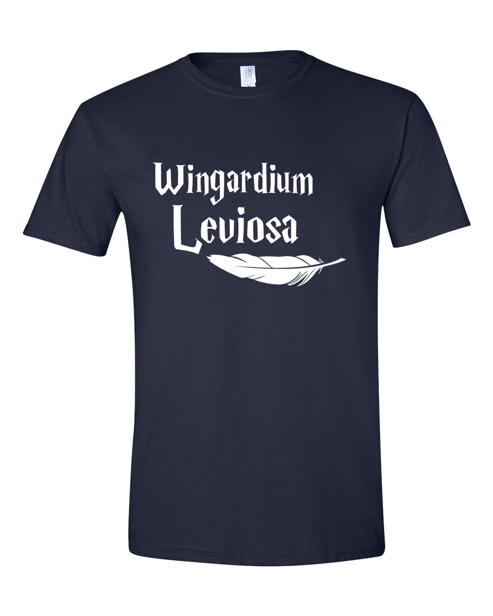 harry potter wingardium leviosa Sötétkék Férfi Póló