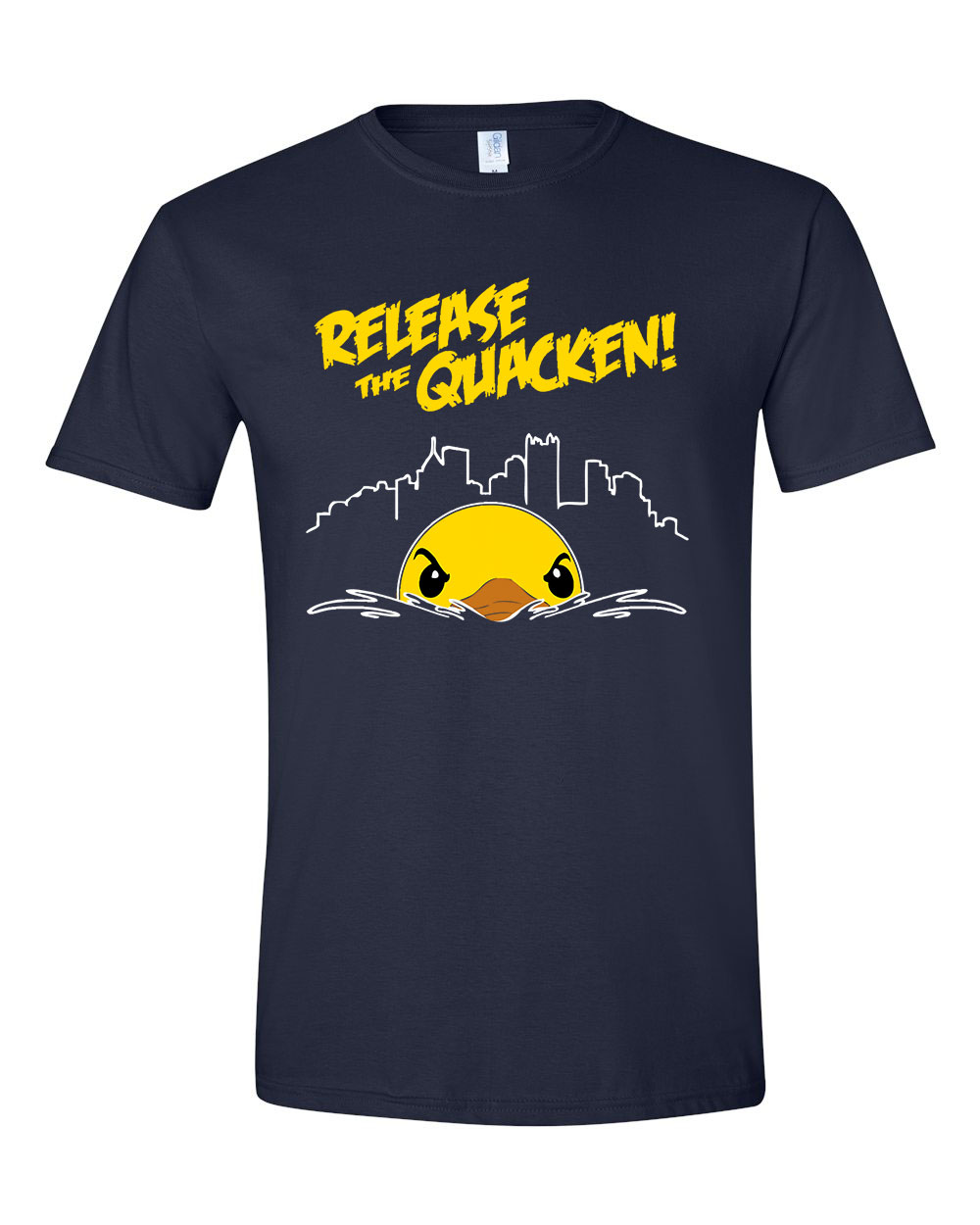 kacsa kacsás quakken krakken Sötétkék Férfi Póló