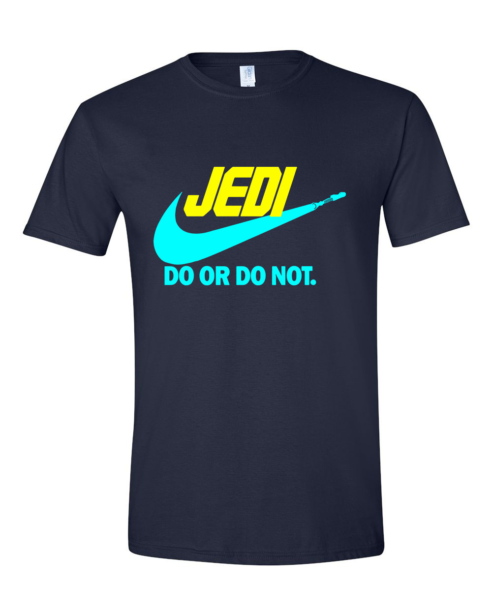 star wars jedi do or do not Sötétkék Férfi Póló