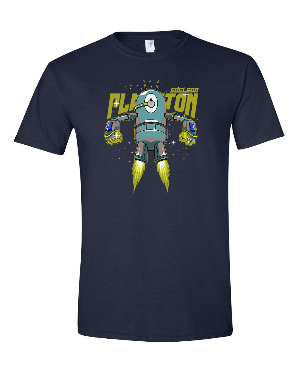 spongya bob plankton Sötétkék Férfi Póló