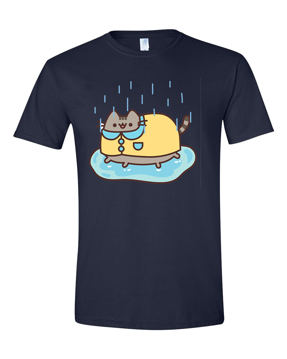 pusheen macska macskás cica cicás Sötétkék Férfi Póló
