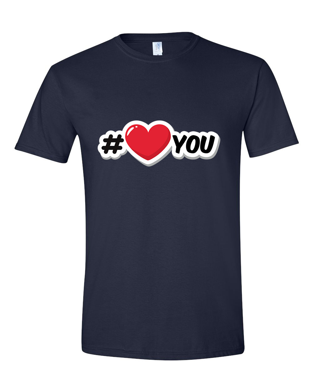 i love you Sötétkék Férfi Póló