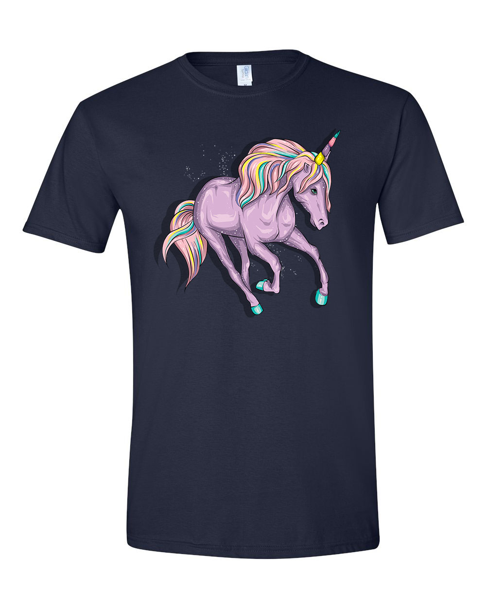 Unikornis unicorn Sötétkék Férfi Póló