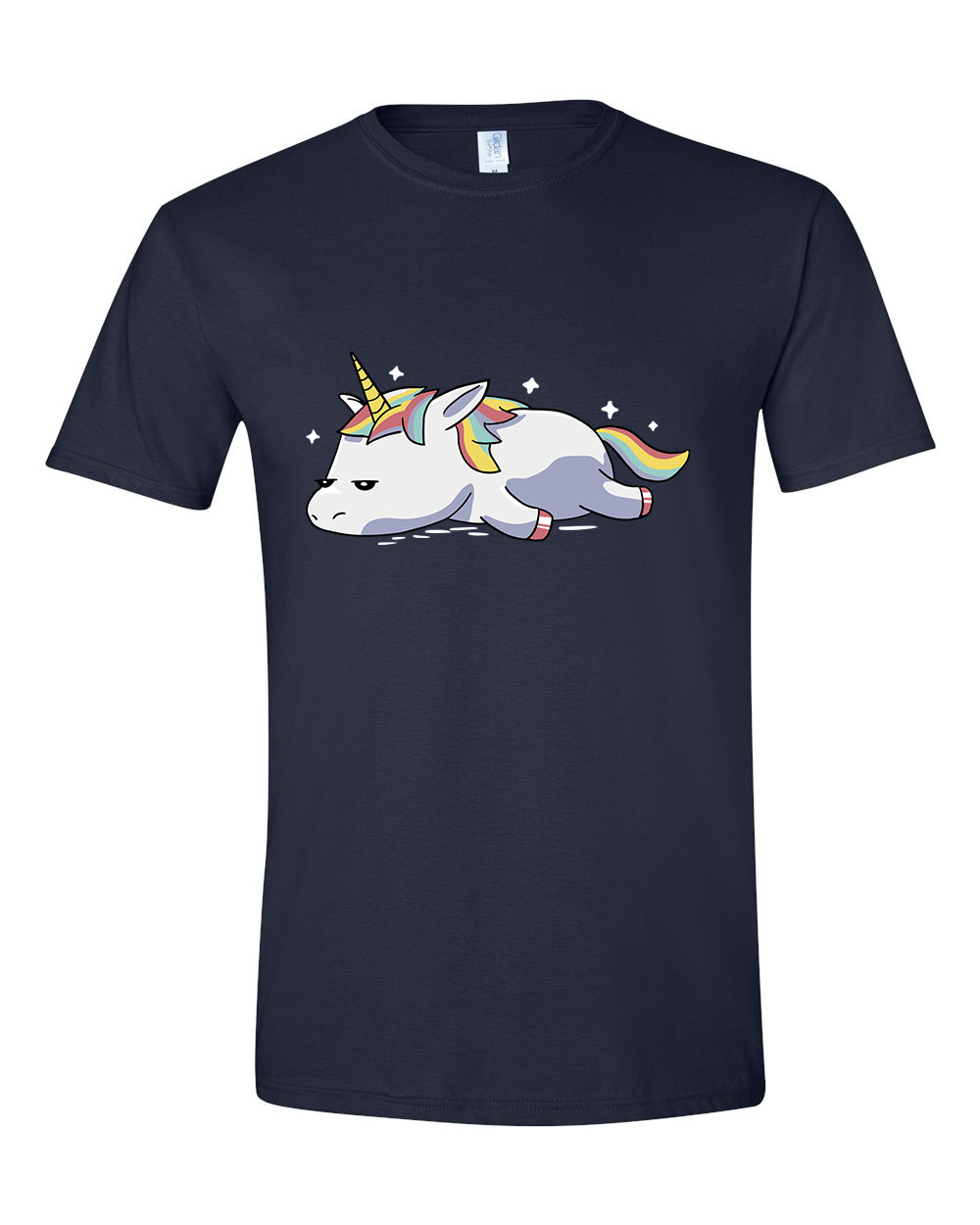 unikornis unicorn Sötétkék Férfi Póló