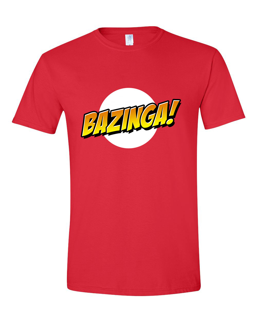 agymenők bazinga sheldon big bang theory Piros Férfi Póló