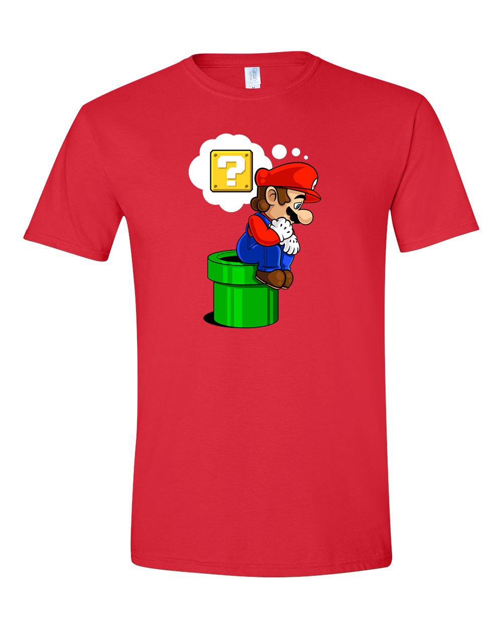 super mario Piros Férfi Póló