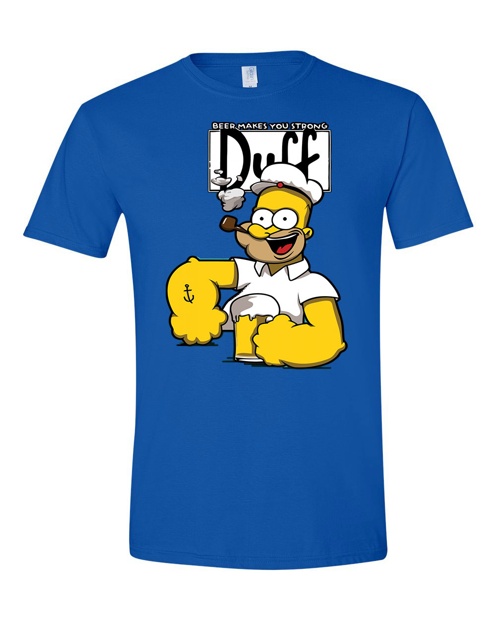 Homer Simpson Simpsons Család Kék Férfi Póló