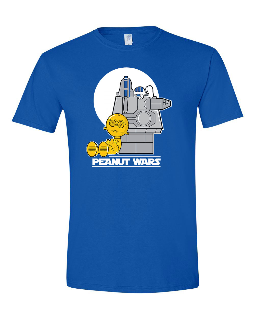 star wars c2po r2d2 Kék Férfi Póló
