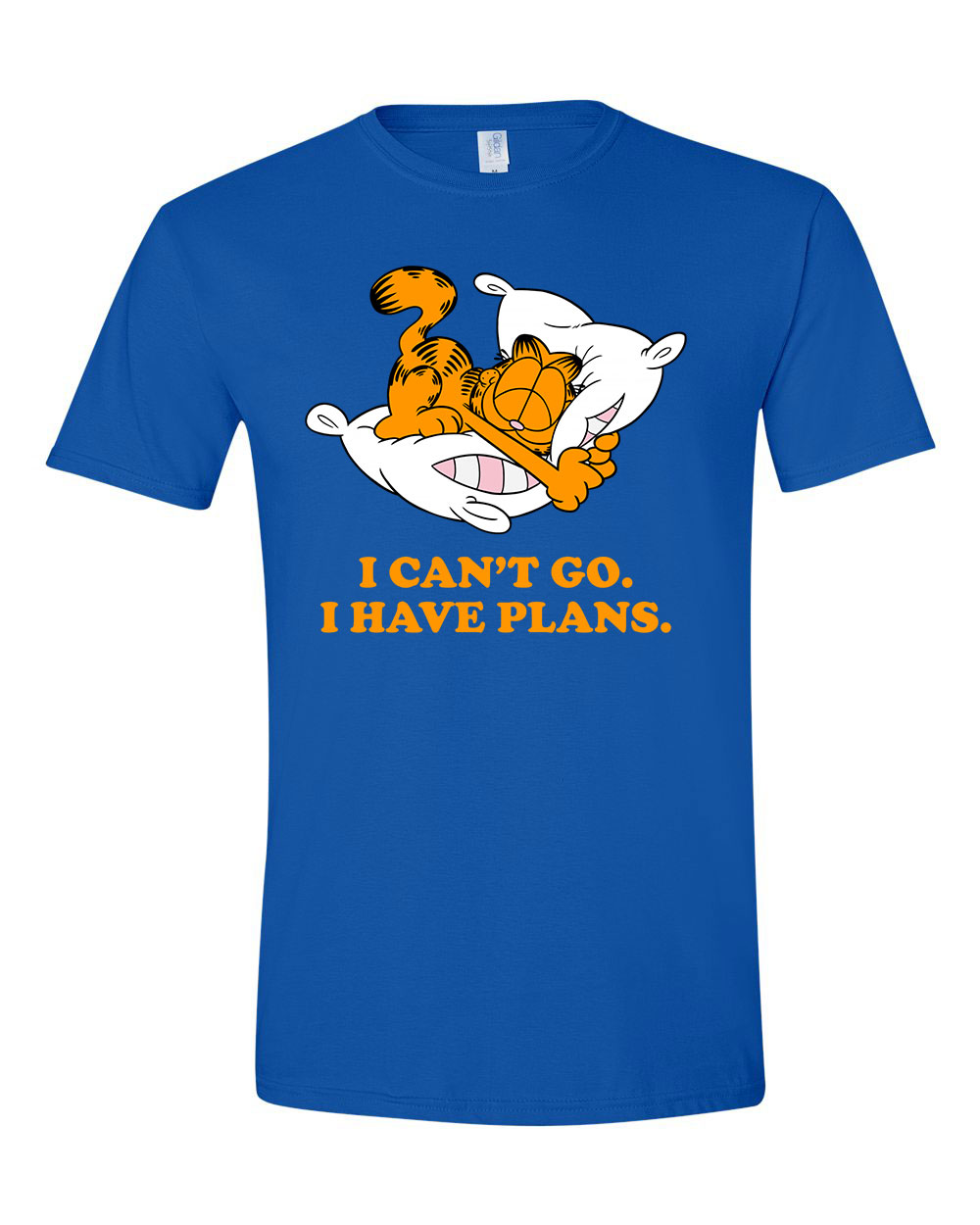 garfield alvós lusta Kék Férfi Póló