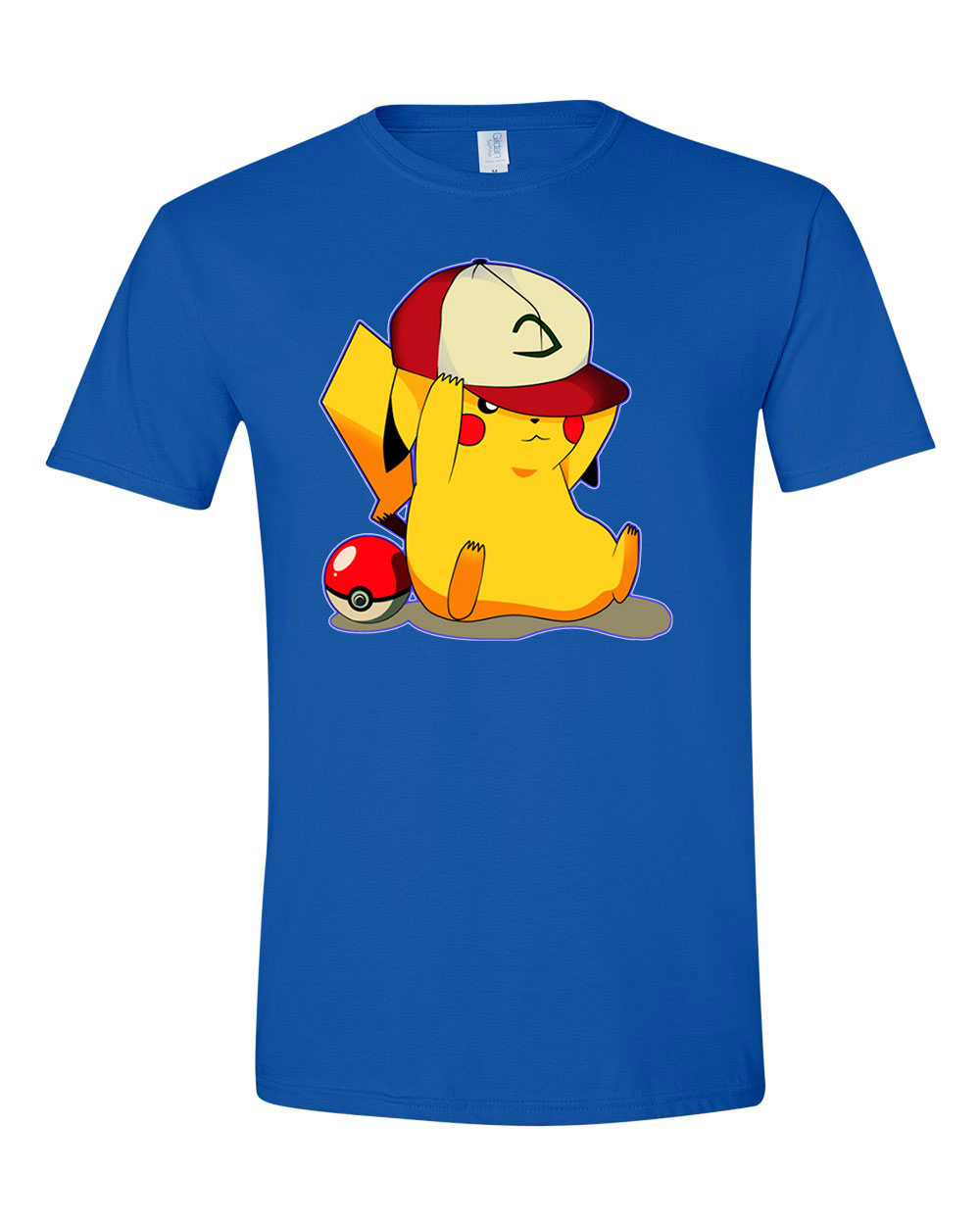 pokemon pikachu Kék Férfi Póló