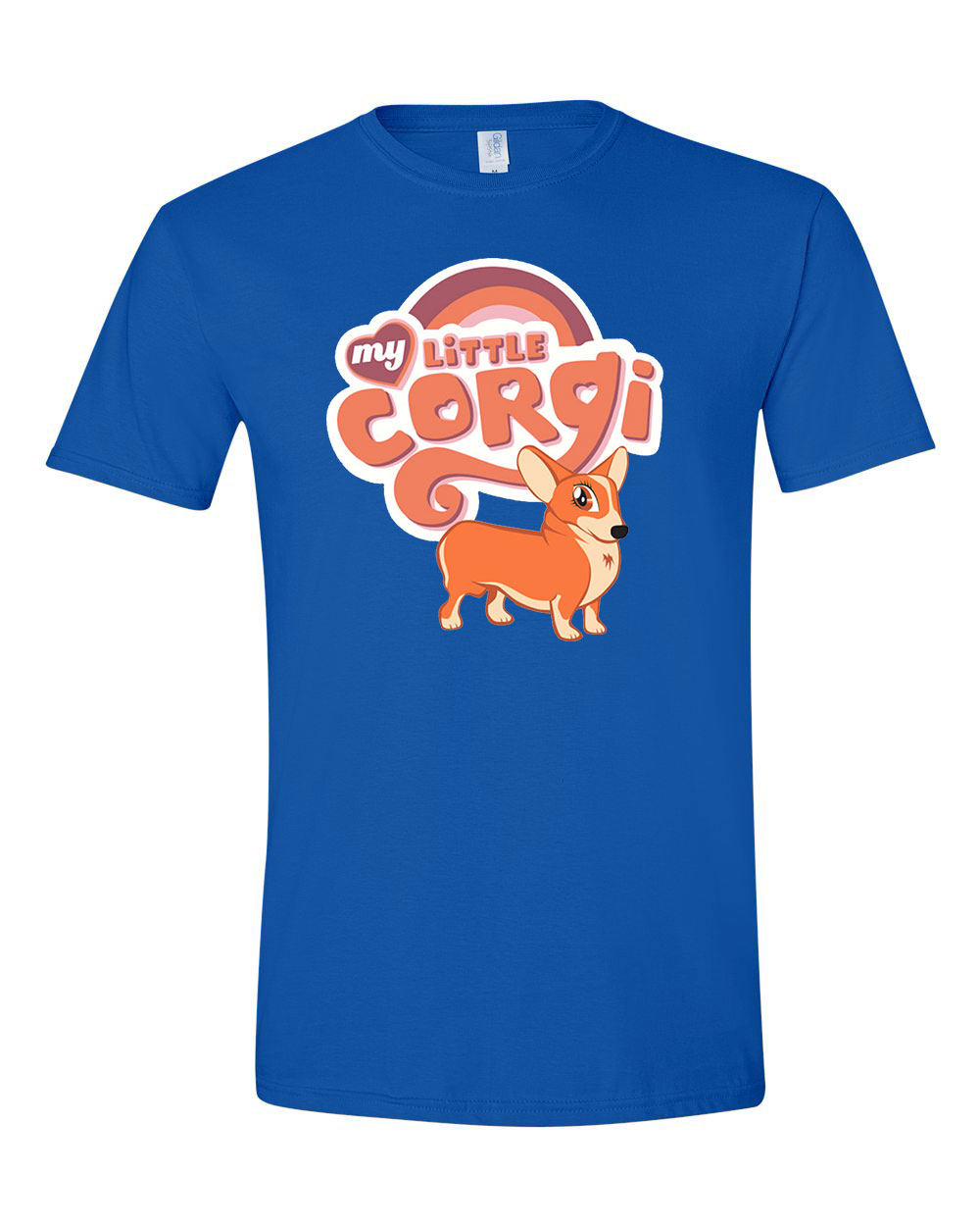 corgi korgi kutya Kék Férfi Póló