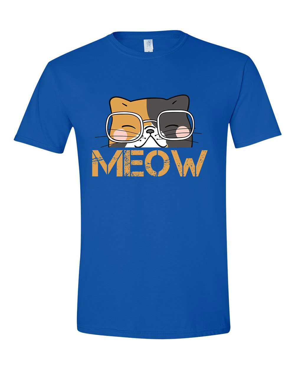 meow macsa macskás cica cicás Kék Férfi Póló