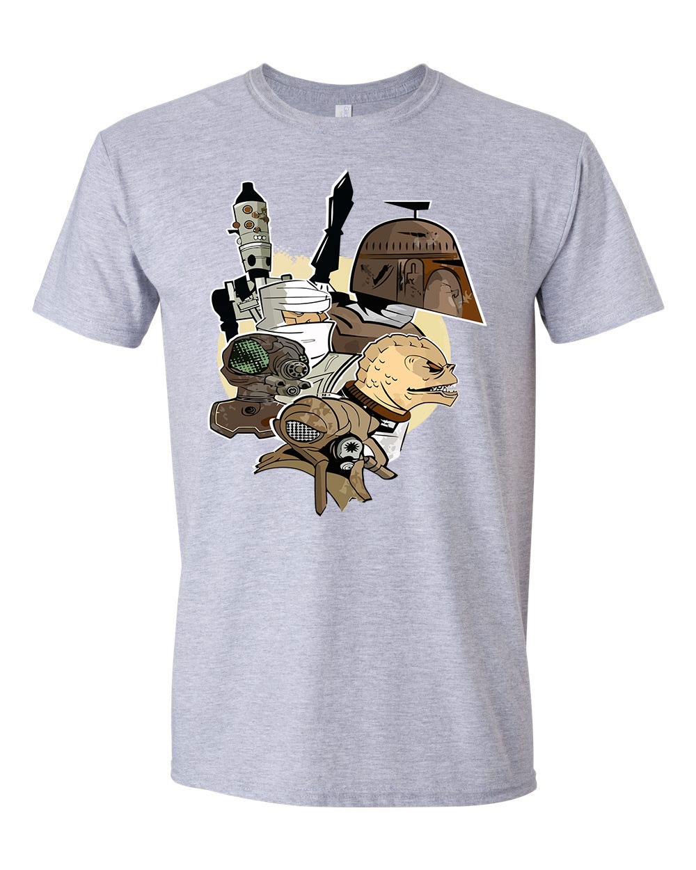 Star Wars Boba Fett Dengar Sportszürke Férfi Póló
