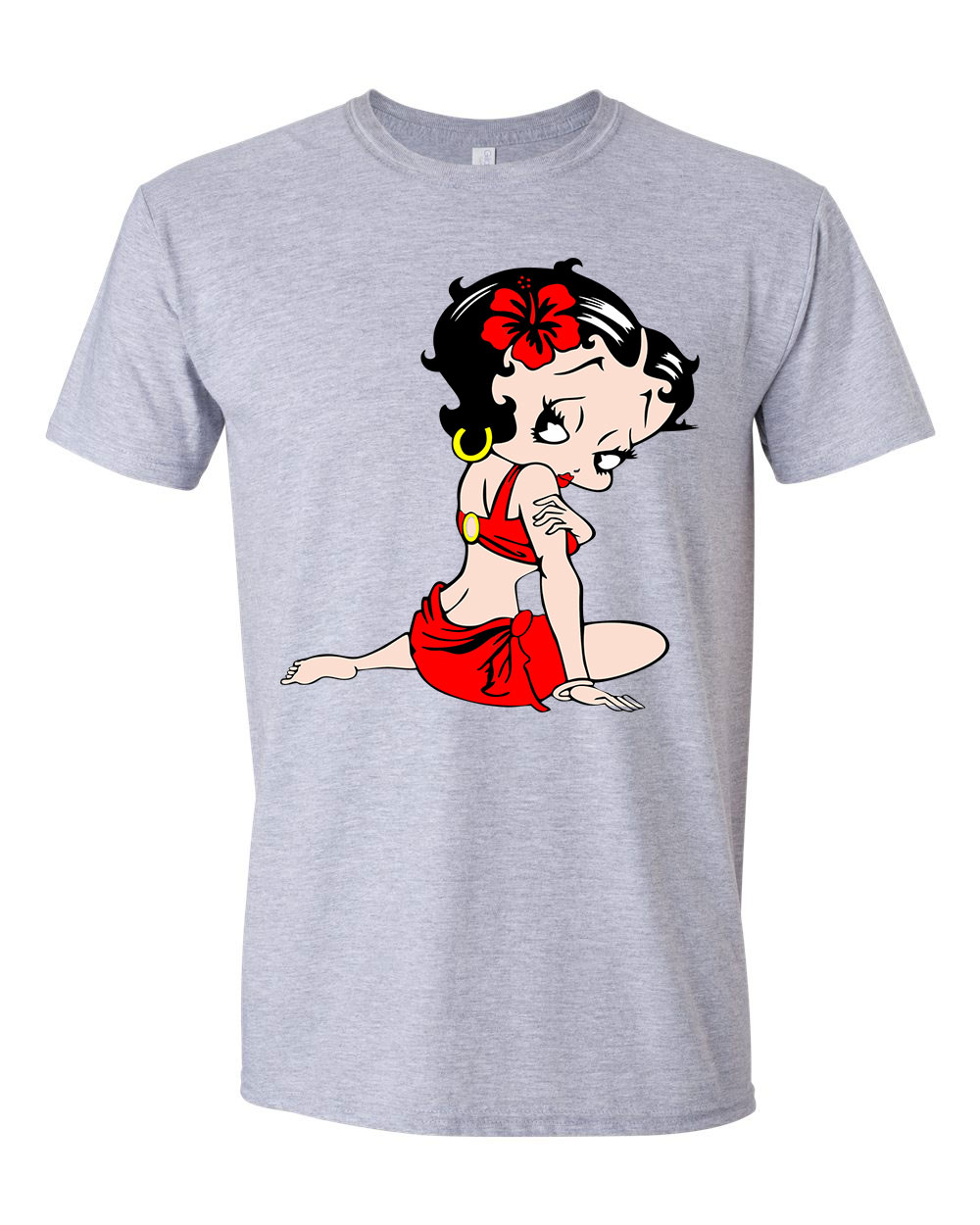 Betty Boop Sportszürke Férfi Póló
