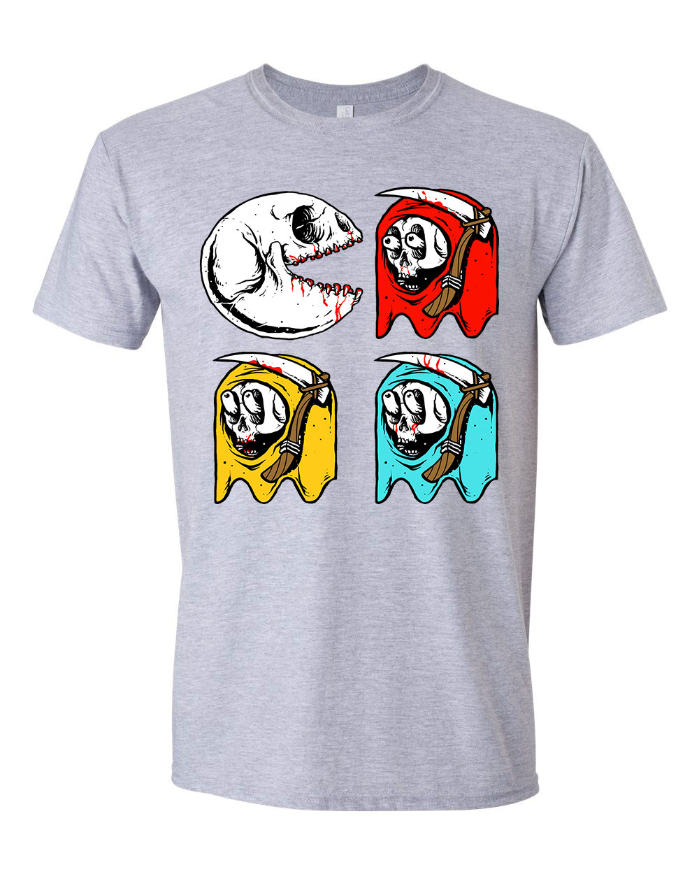 pac man Sportszürke Férfi Póló
