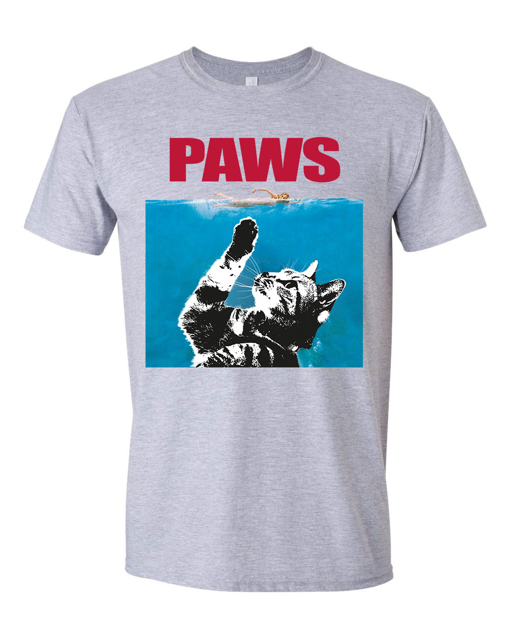 macskás cicás paws Sportszürke Férfi Póló