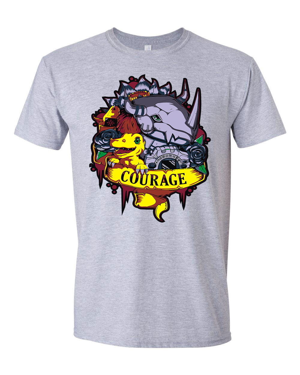 digimon agumon Sportszürke Férfi Póló