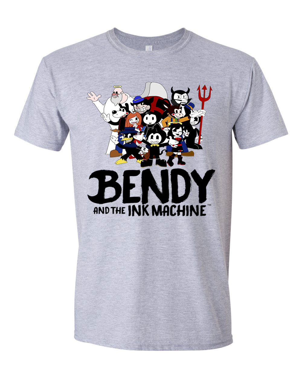 bendy and the inkmachine Sportszürke Férfi Póló