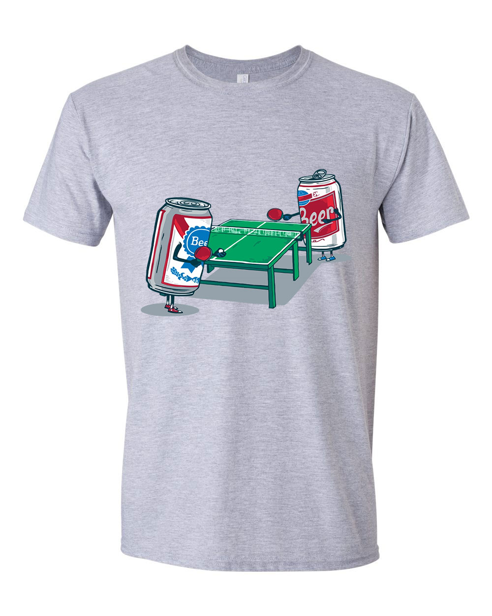 beerpong sörpong sör alkohol humor Sportszürke Férfi Póló