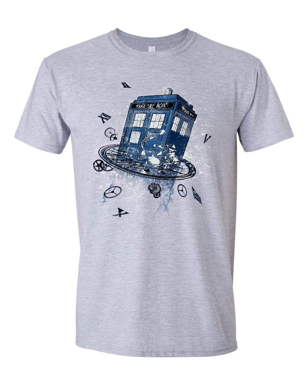 tardis dr who ki vagy doki Sportszürke Férfi Póló