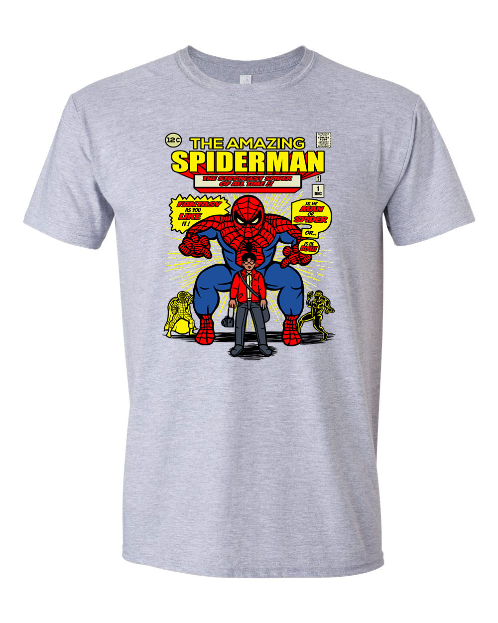 Amazing Spider Man pókember Sportszürke Férfi Póló