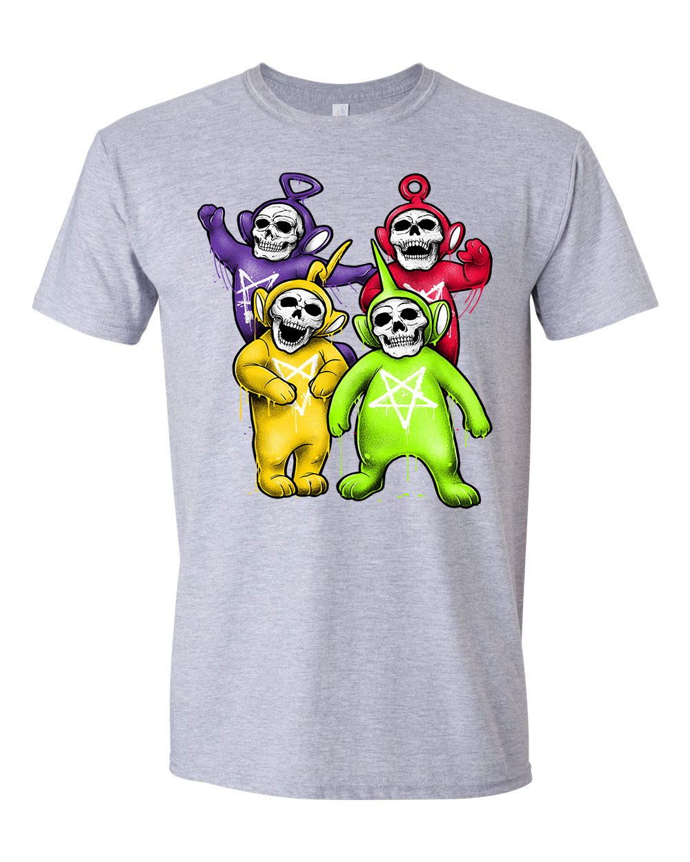 teletubbies koponya Sportszürke Férfi Póló