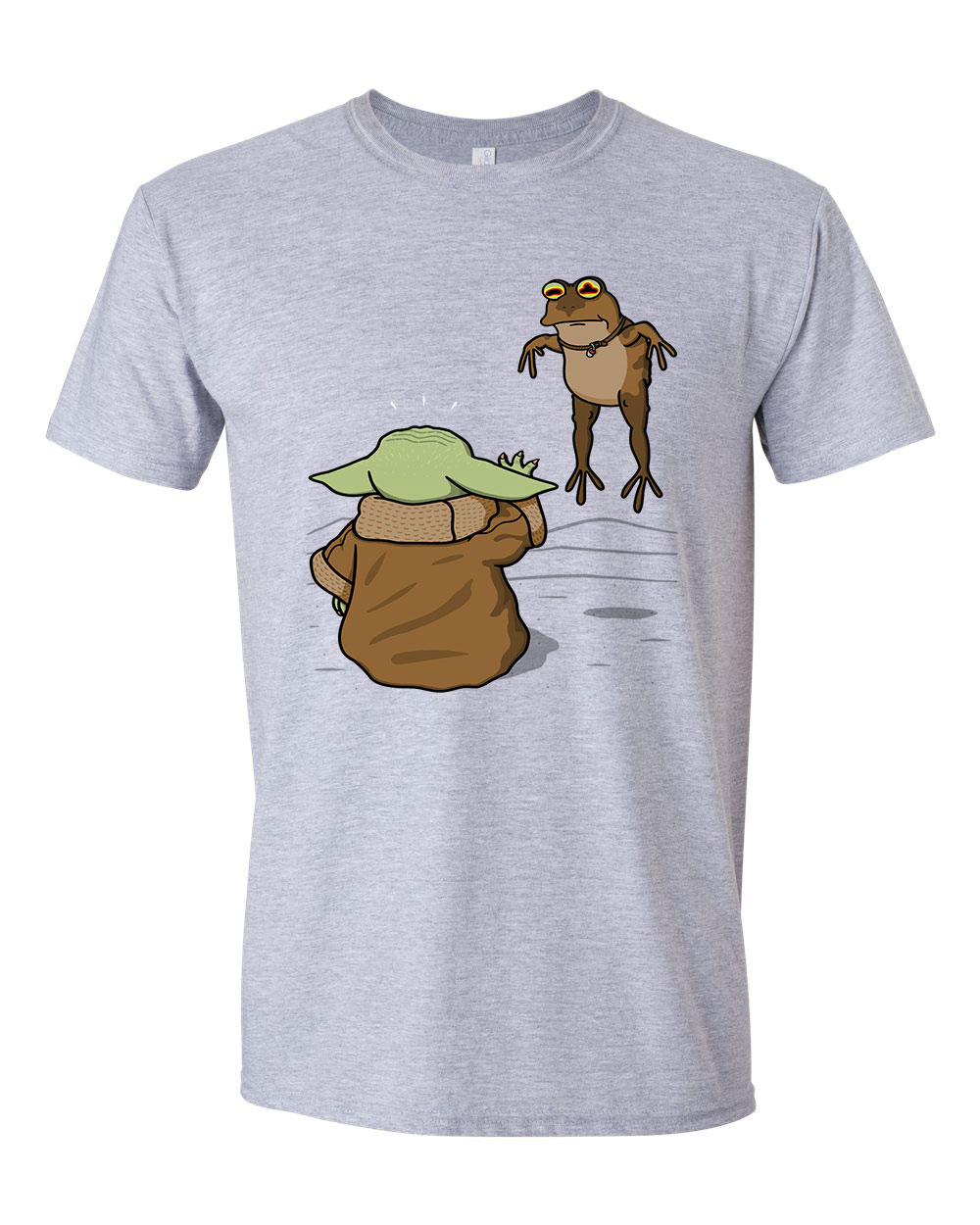 baba yoda baby yoda béka Sportszürke Férfi Póló