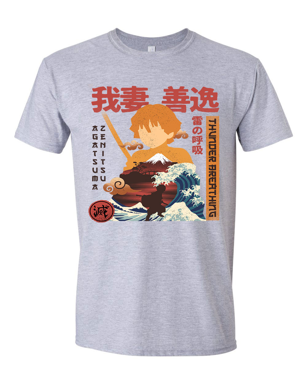 zenitsu demon slayer Sportszürke Férfi Póló