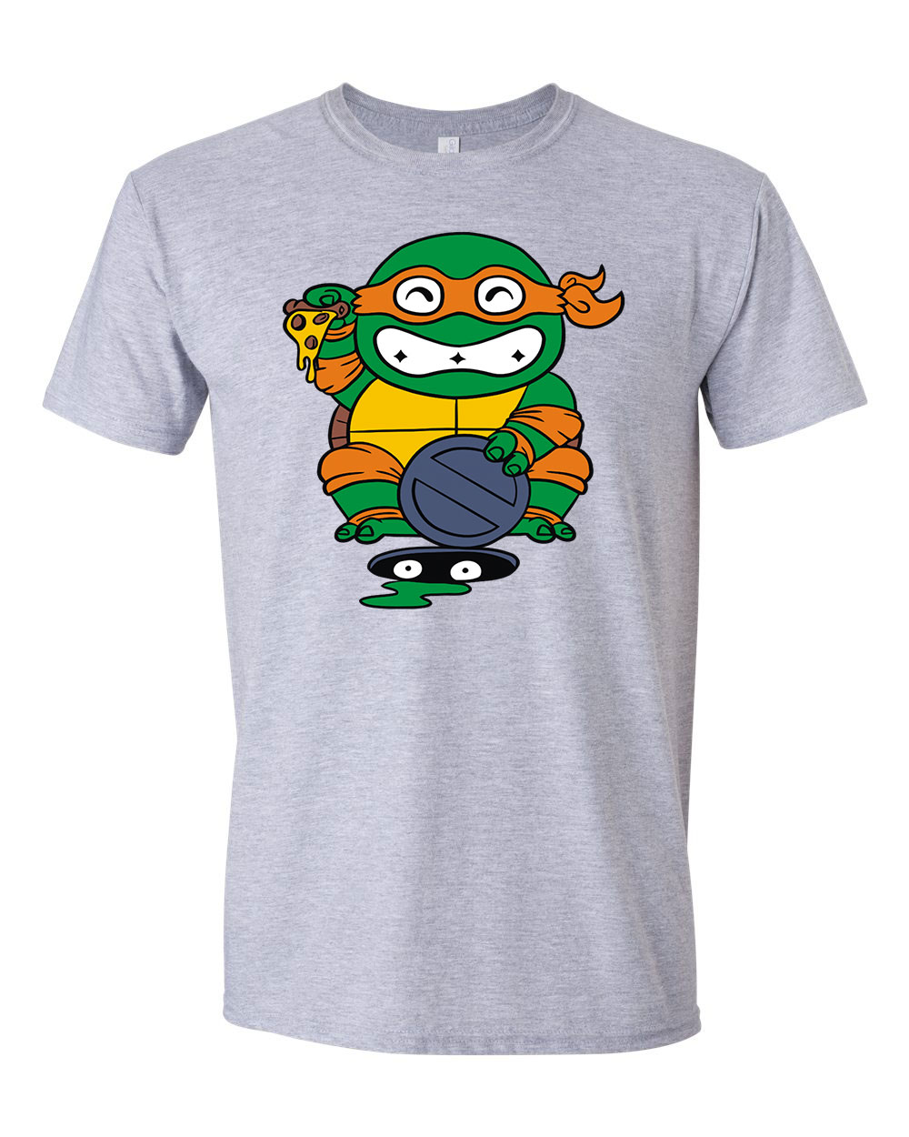 tini ninja teknőcök michelangelo Sportszürke Férfi Póló