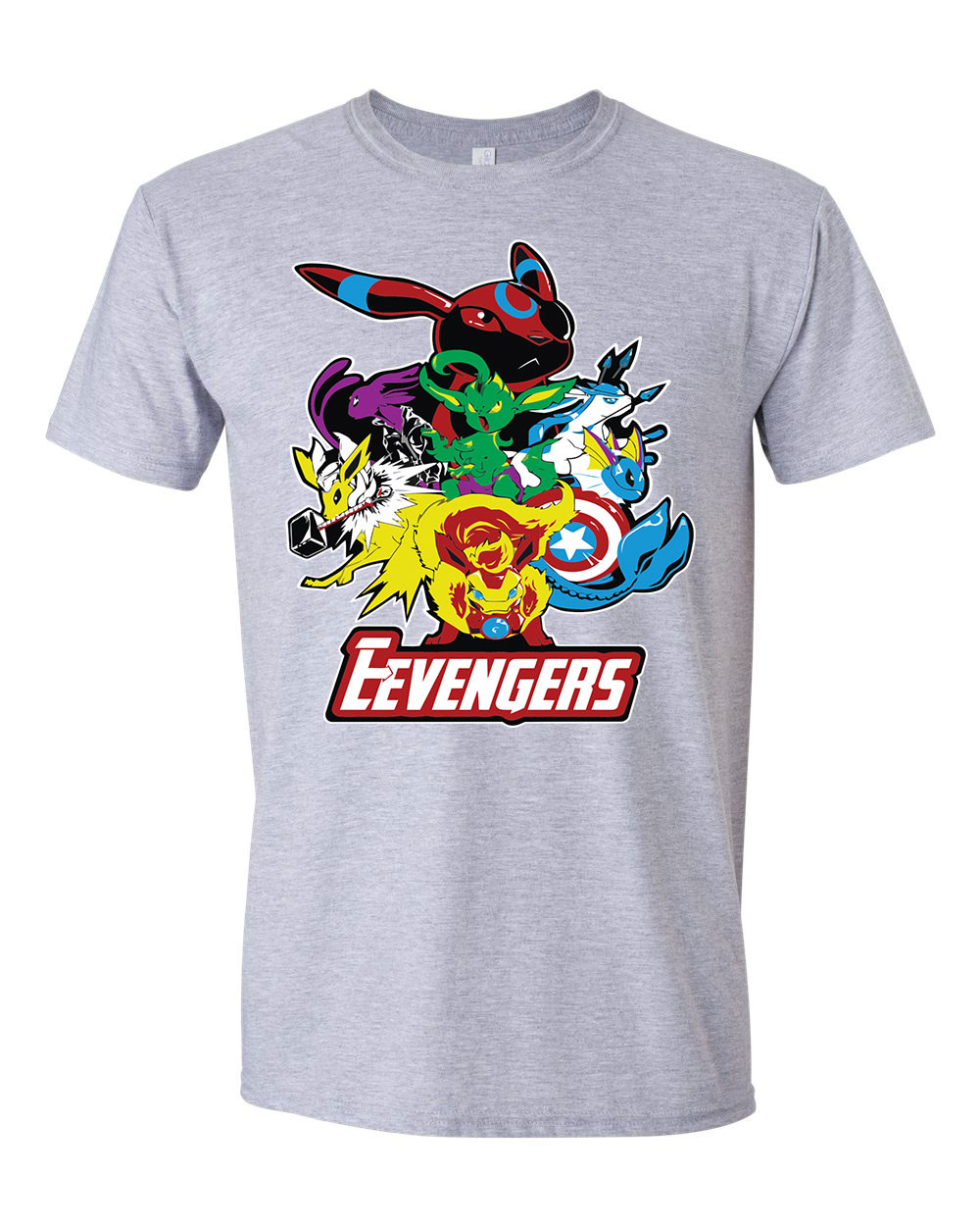 pokemon eevee Sportszürke Férfi Póló
