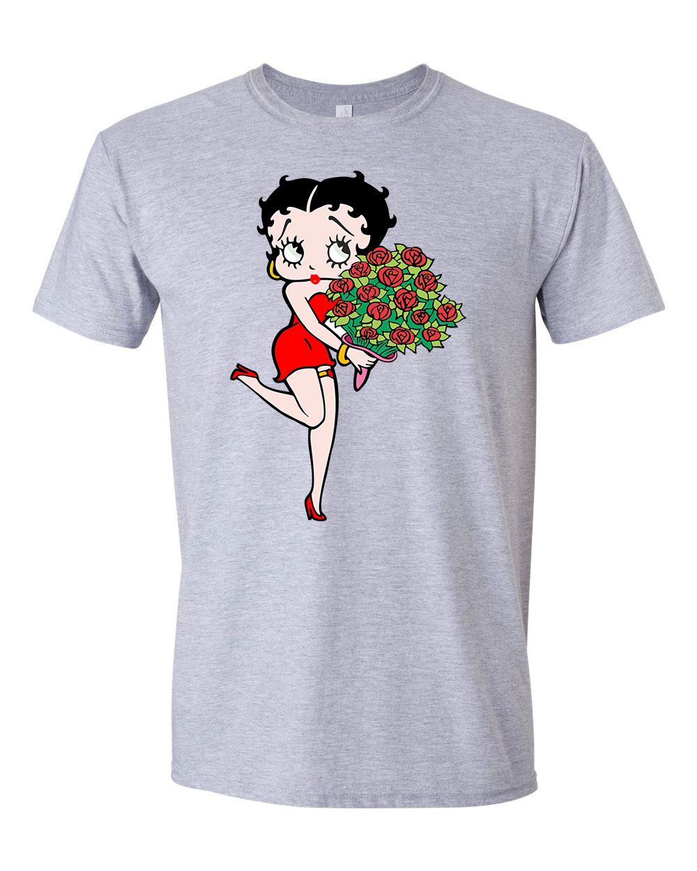 betty boop Sportszürke Férfi Póló