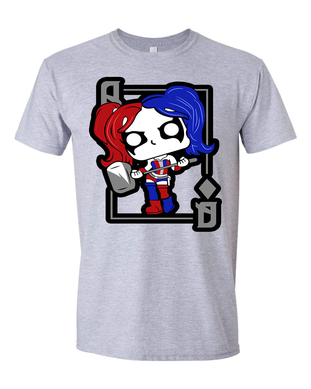 harley quinn Sportszürke Férfi Póló