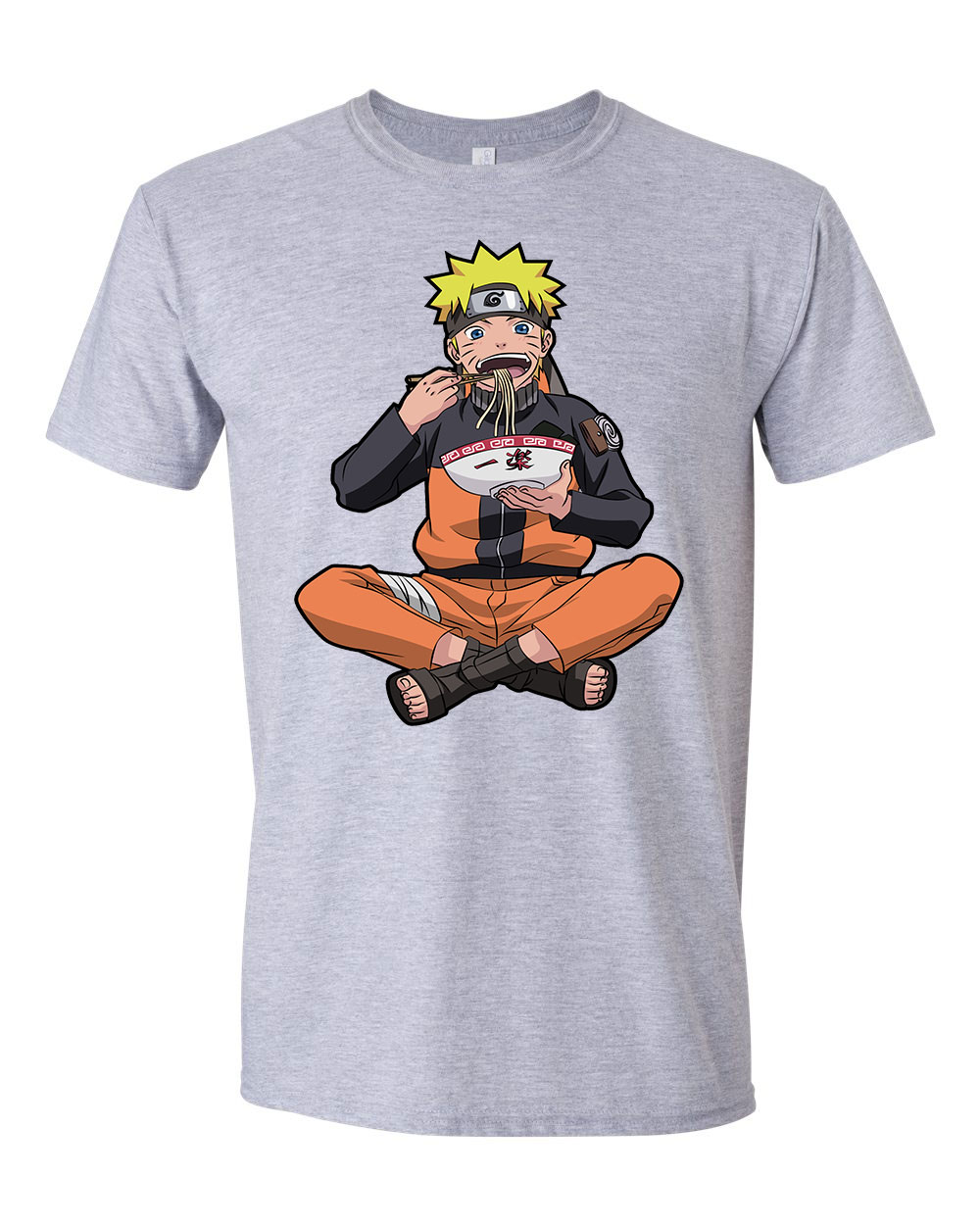 naruto Sportszürke Férfi Póló
