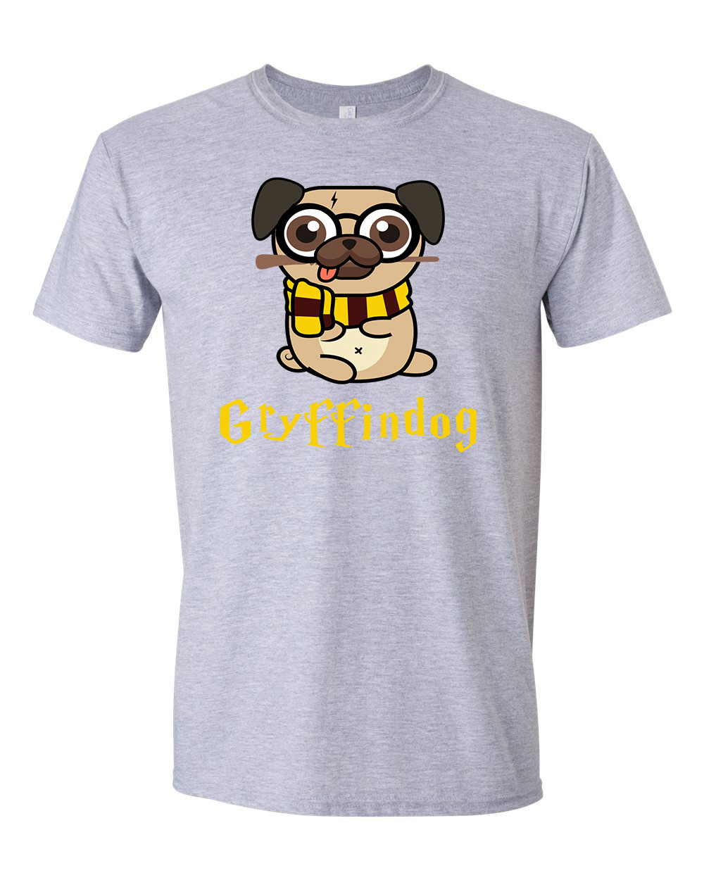 Harry Potter Kutyás Gryffindog Sportszürke Férfi Póló