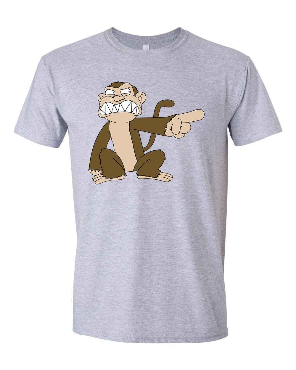 Family Guy Evil Monkey Gonosz Majom Sportszürke Férfi Póló