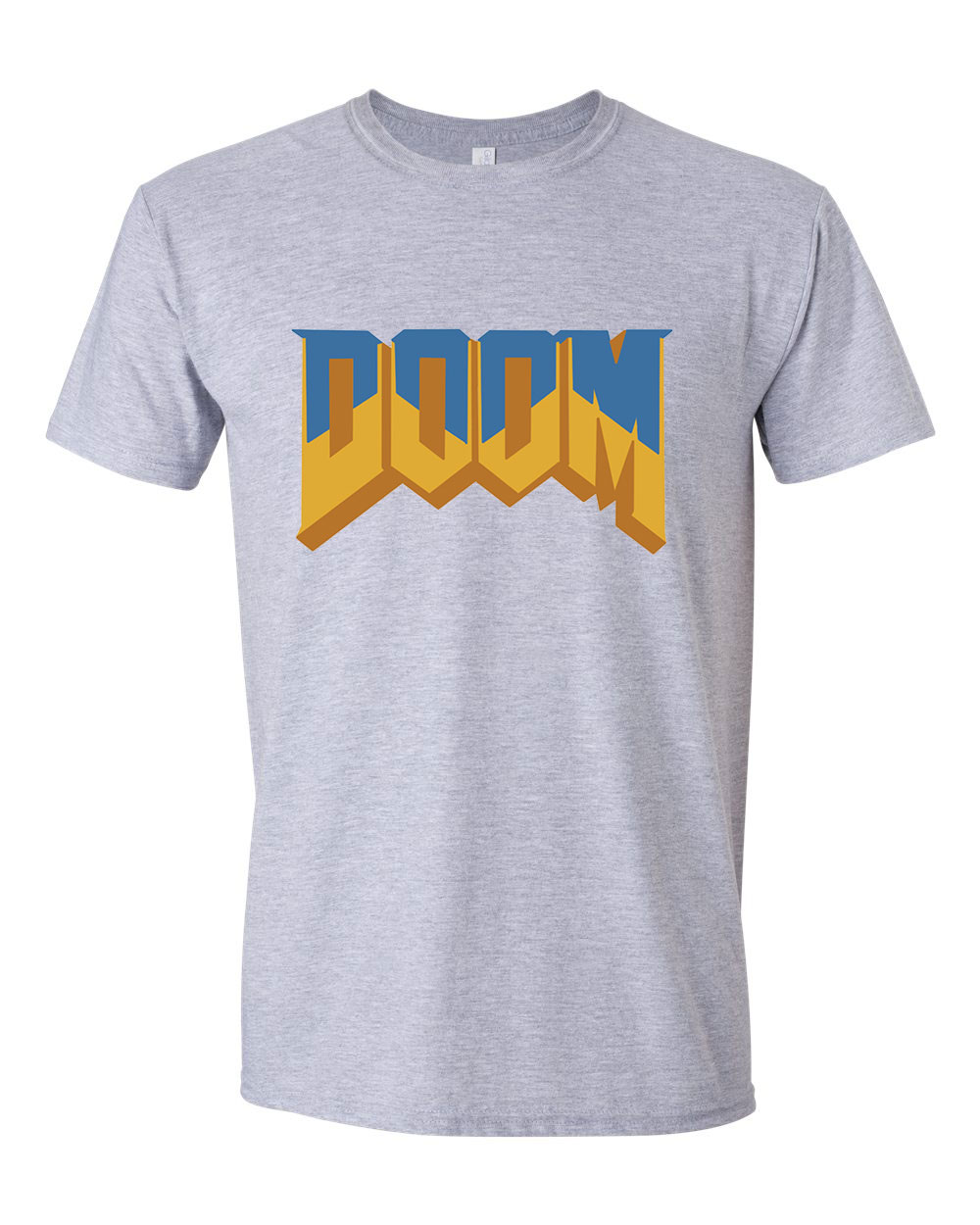 doom Sportszürke Férfi Póló