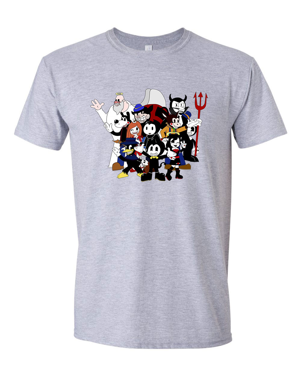 Bendy And The Inkmachine Sportszürke Férfi Póló
