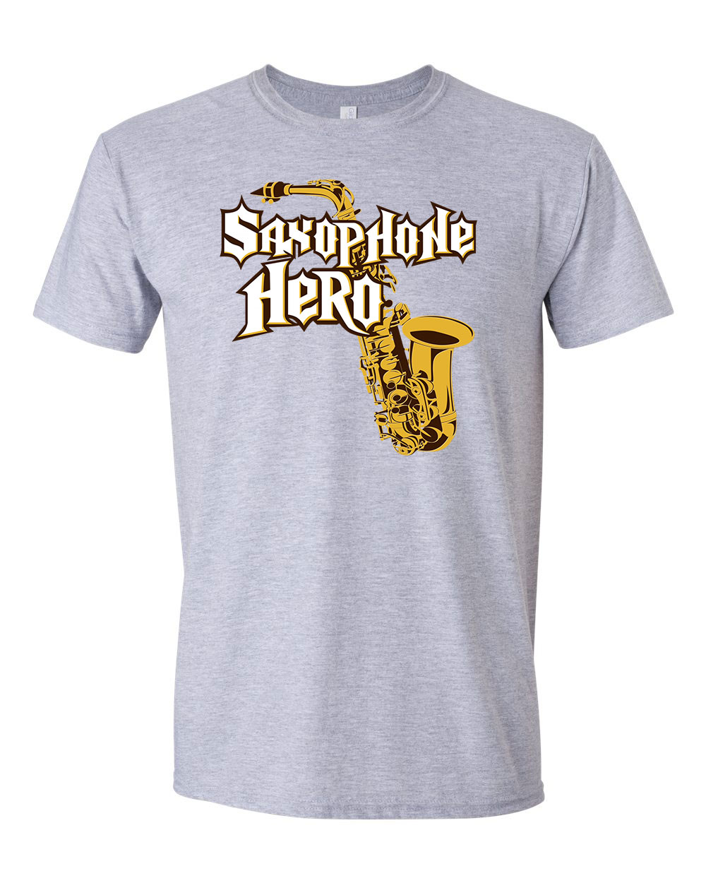 saxophone Sportszürke Férfi Póló