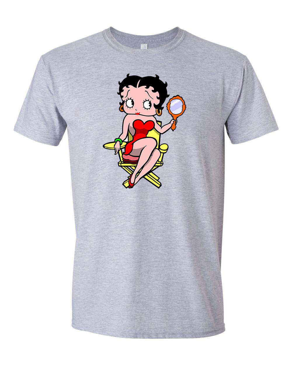 betty boop Sportszürke Férfi Póló