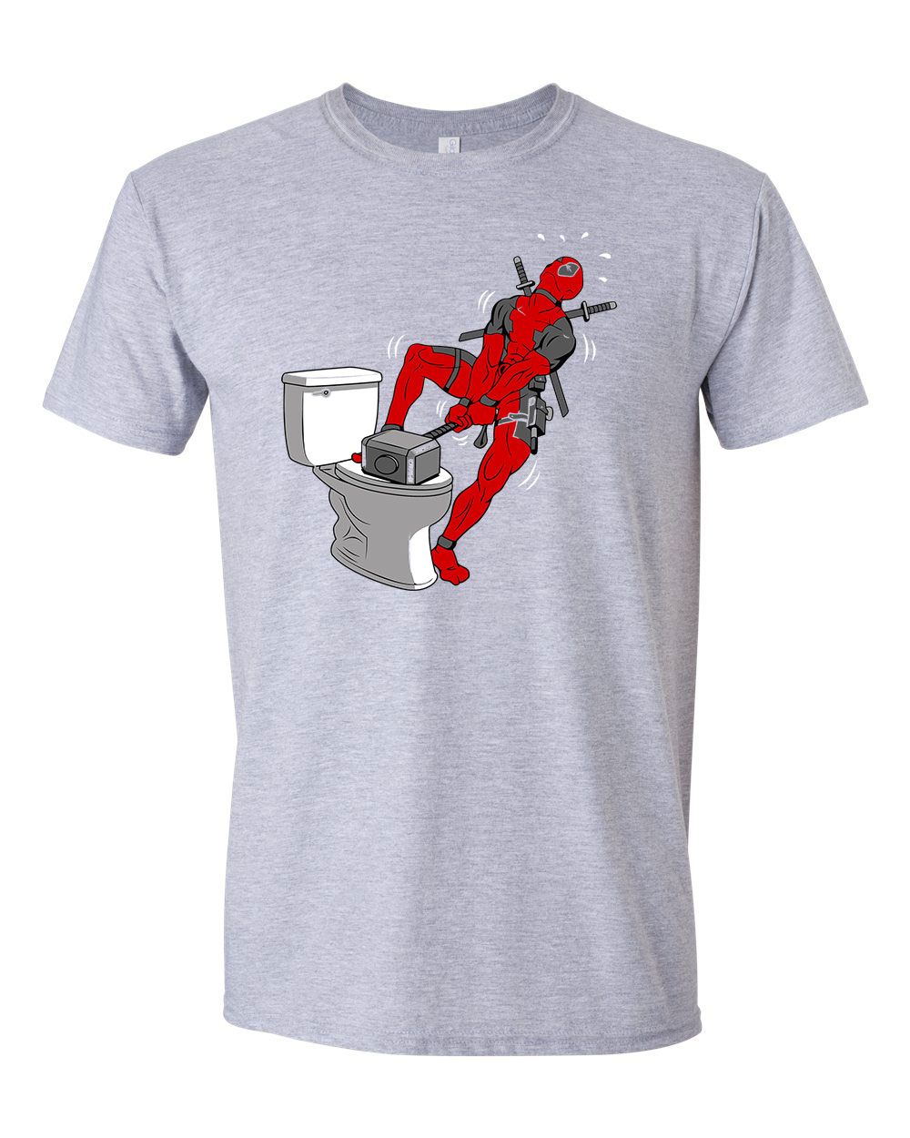 deadpool thor mjolnir kalapács humor Sportszürke Férfi Póló