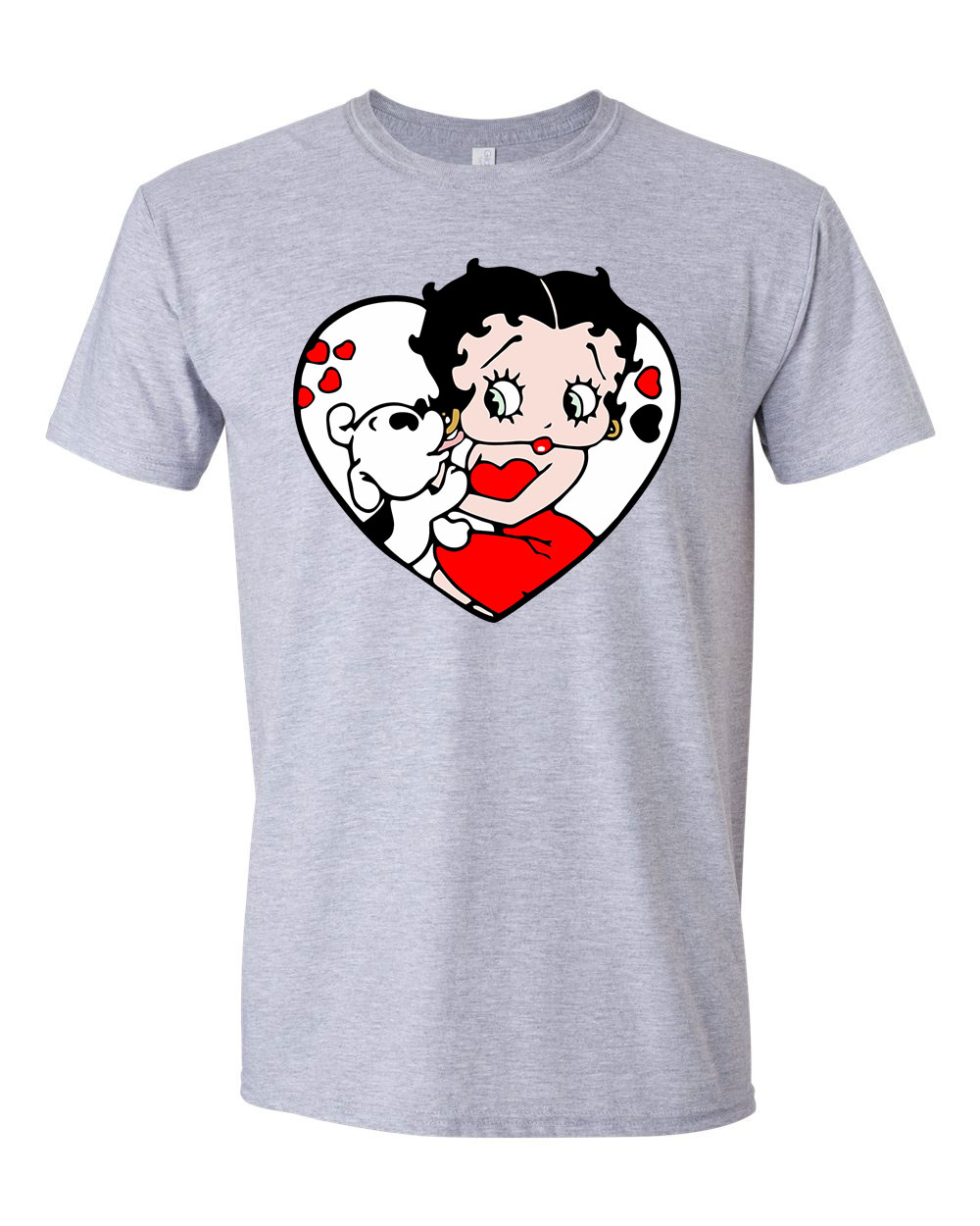 betty boop Sportszürke Férfi Póló